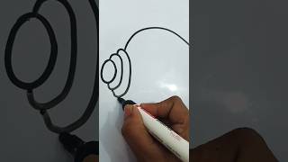 How to draw shankh easy way conch shell easily drawing with number 0 for beginners youtubeshorts [upl. by Horst]