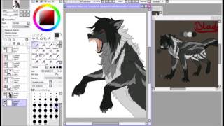 anime wolf speedpaint The Catalyst [upl. by Ttennaj156]