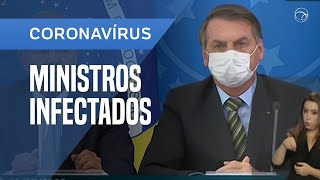 BOLSONARO EXPLICA USO DE MÁSCARAS VOLTA A FALAR EM HISTERIA E ANUNCIA 2 MINISTROS COM CORONAVÍRUS [upl. by Yancey777]