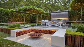 Top 100 Contemporary Modern Backyard patio Design Ideas for 2024 [upl. by Annaxor]