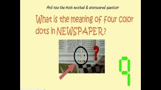 What is the meaning of four color dots in newspaper and other IAS  UPSC interview questions [upl. by Retxed434]