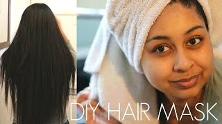 DIY HAIR MASK Grow long hair FAST [upl. by Elleraj573]