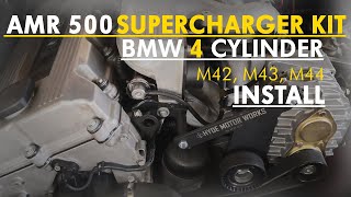 AMR500 Supercharger Installation  BMW M44  V4 MOAB [upl. by Teodor739]