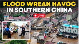 China Floods News Live RainTriggered Floods Hit Southern China  China Dam Breach  World News [upl. by Pan]