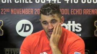 NATHAN CLEVERLY TALKS TO THE MEDIA AFTER HIS DEFEAT TO BITTER RIVAL TONY BELLEW CLEVERLY v BELLEW 2 [upl. by Nanreik]