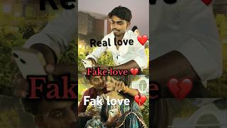 Fake love and real love …💔 fake love reallovestatus sad youtubeshorts brokan explorepage [upl. by Azal]