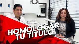 Homologación de ODONTOLOGÍA en Canada [upl. by Benoite]