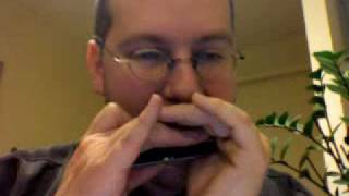 Amazing Grace  Drone on harmonica in A [upl. by Mahan711]