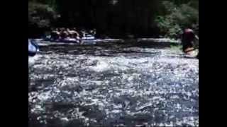 Upper Lehigh River Gorge kayaking White Haven to Rockport [upl. by Ewold]