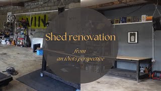 From a shed to THE shed DIY Shelves Wood Storage Paint [upl. by Etteniotna814]