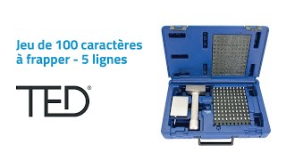 Jeu 100 caractères à frapper 3mm5 lignes TED® [upl. by Neu]