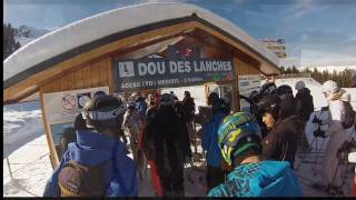 GOPR0032 20170213 courchevel telesiege dou des lanches [upl. by Sonnie]