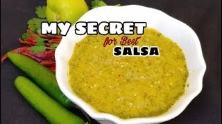 MY SECRET For BEST SALSA VERDE  TOMATILLO Salsa Taquera ❤ [upl. by Fabrin97]