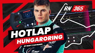 Hotlap Grand Prix van Hongarije op de Hungaroring F1 2021 met Rudy van Buren  RacingNews365 [upl. by Dorian]