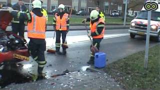 Ongeval op Boerlagelaan in Uithoorn [upl. by Amlez]