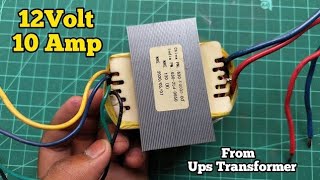 transformer to 12v battery charger ups transformer output voltage [upl. by Yleak]