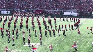 The Cornhusker Marching Band Olympics Halftime 83124 CMB GBR [upl. by Ocsecnarf]