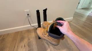 Jobsite Boot Dryer Review  How to Dry Boots Fast with No Noise [upl. by Amsaj610]