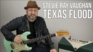 Stevie Ray Vaughan  Texas Flood  Guitar Lesson First Part [upl. by Mailli44]