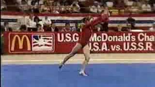 Svetlana Boginskaya Floor Exercise 1987 [upl. by Huckaby]