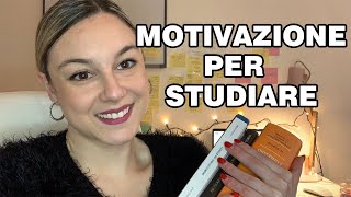 TROVARE LA VOGLIA DI STUDIARE chiacchierata motivazionale e tecniche utili per iniziare ORA [upl. by Halyk]