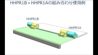 ダンパー蝶番 HHPR（1A1B） 組み合わせ使用例 [upl. by Ylim]