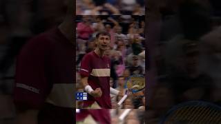 Popyrins extended grunt vs Djokovic🦁tennis djokovic shorts [upl. by Rocco11]