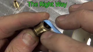 The correct way to apply Teflon tape and when NOT to use it [upl. by Noirrad407]