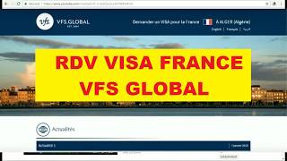 RDV VISA FRANCE VFS GLOBAL 2019 [upl. by Artinad]