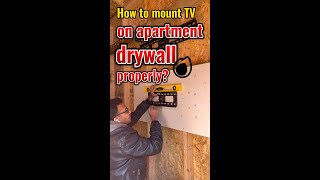 How to Mount TV on Apartment Drywall [upl. by Ecirpac]