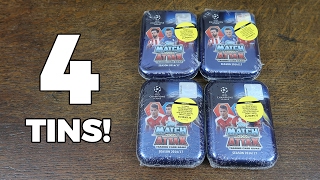 4 TINS Match Attax Champions League 201617 [upl. by Aneg]