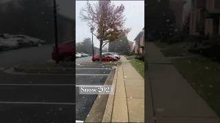 Snow 2024First Snow of Winter 2024 shorts shortvideo shortviral snow asmafoodandtravel [upl. by Elahcim]