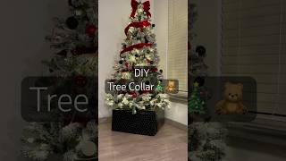 DIY Tree Collar 🧸🎄 christmas diy decoration shorts [upl. by Adalheid]