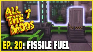 Mekanism Fissile Fuel Factory For Beginners  All The Mods 7 EPISODE 20 [upl. by Attiuqehs]