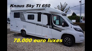 4 persoons familie semi integraal camper Knaus Sky TI 650 Een goedkope camper maar luxe camper [upl. by Cyndia]