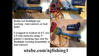 Ikelite LED flashlight not working bad bulb or bad connection DIY repair [upl. by Ominorej]