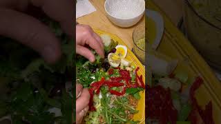 shorts Salade niçoise  nicoise salad variation recipe recipe nicoisesalad [upl. by Latsyk]