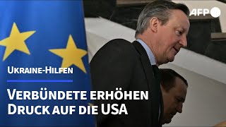 UkraineHilfen Verbündete erhöhen Druck auf die USA  AFP [upl. by Waligore]