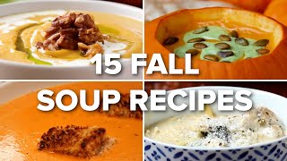 15 Fall Soup Recipes [upl. by Lashar]