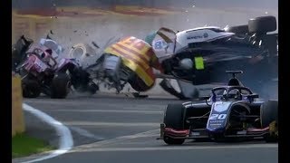 Anthoine Huberts Fatal F2 Crash [upl. by Isac584]