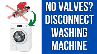 How To Disconnect Washing Machine Cant Find Water Supply Valves [upl. by Asserak413]