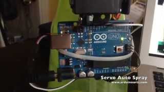 Arduino Tutorial  Automatic Servo Spray [upl. by Macmillan722]