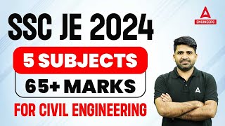 SSC JE 2024  5 Most Important Subjects🔥🔥  SSC JE Civil Engineering  SSC JE Strategy [upl. by Sivrup871]