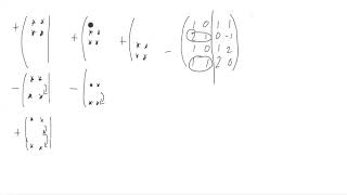 Determinant of 4x4 matrix using 2x2 determinants process [upl. by Tartan]