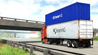 Trucks vs 11 Foot 8 Bridges ▶️ BeamNG Drive [upl. by Stamata]