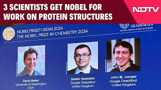 Nobel Prize In Chemistry 2024  3 Scientists Get Nobel For Work On Protein Structures [upl. by Jolyn226]