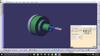 CATIA Lathe Multiaxis [upl. by Tnairb]