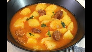 Patatas a la riojana con Thermomix  Receta deliciosa [upl. by Dichy]