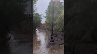 Rainfall from Hurricane Helene Floods Creeks in Charlotte NC shorts Helene [upl. by Amolap249]