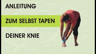 Anleitung zum Knie selber tapen [upl. by Tebzil266]